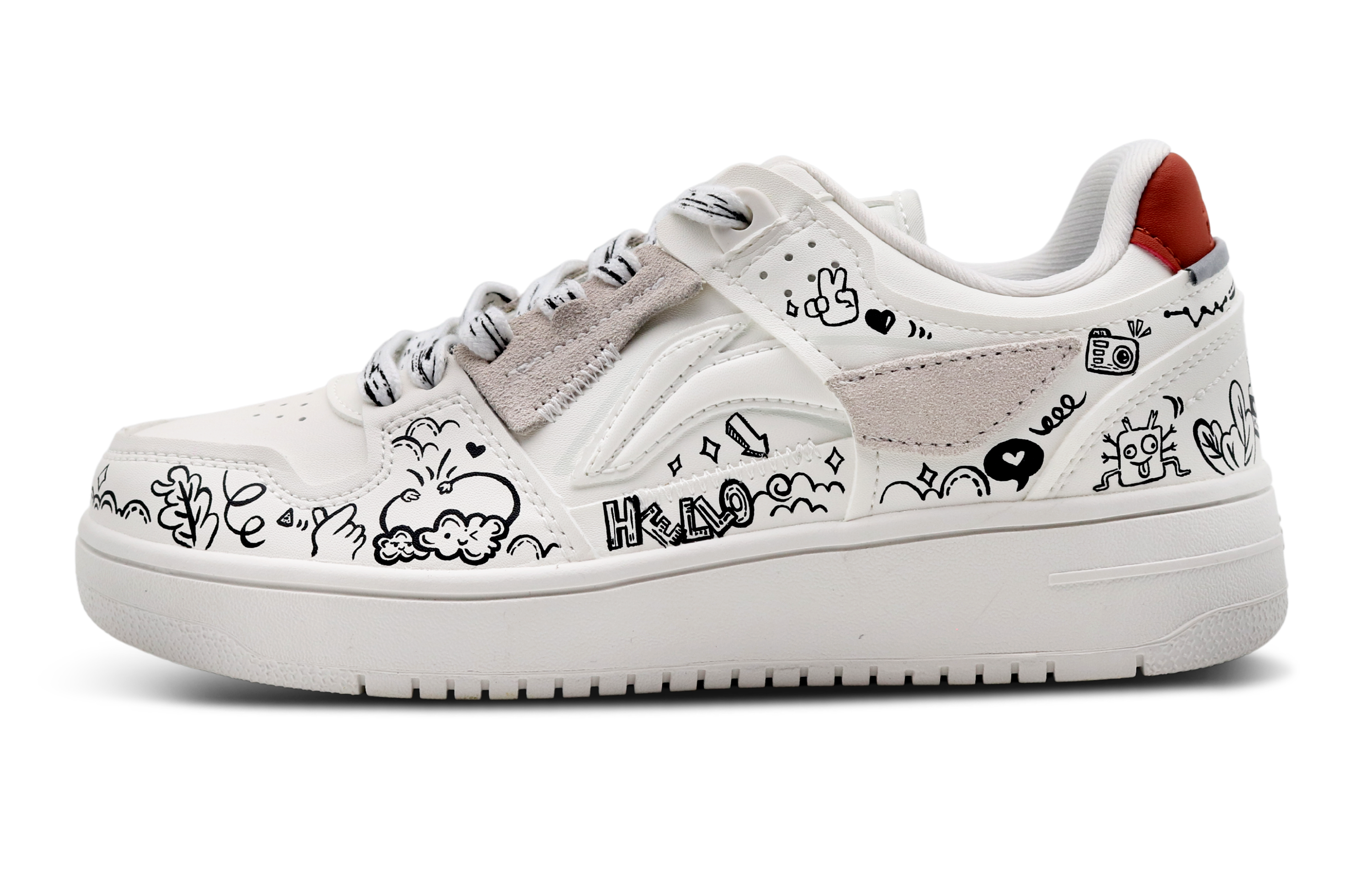 [Custom Shoes] Li-Ning Tianji 'Graffiti Monster Black White'