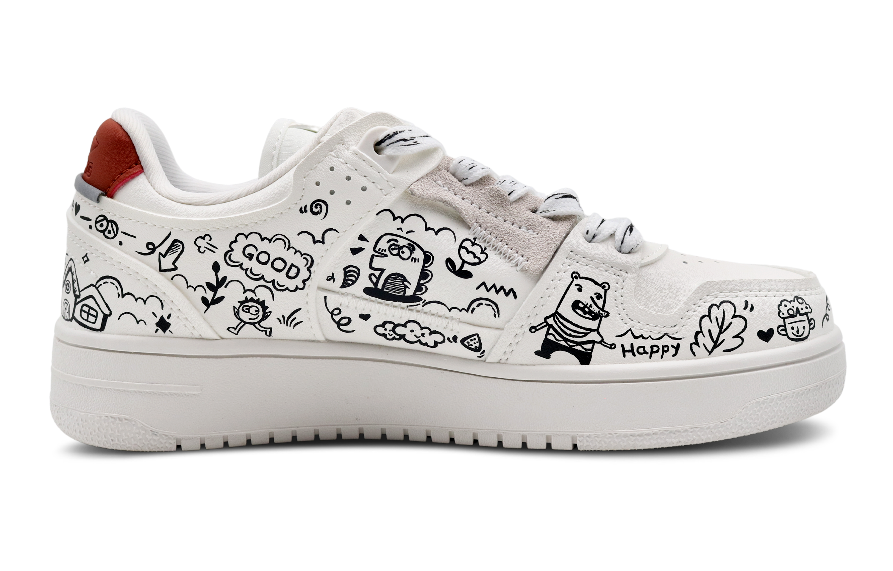 [Custom Shoes] Li-Ning Tianji 'Graffiti Monster Black White' 圖 2