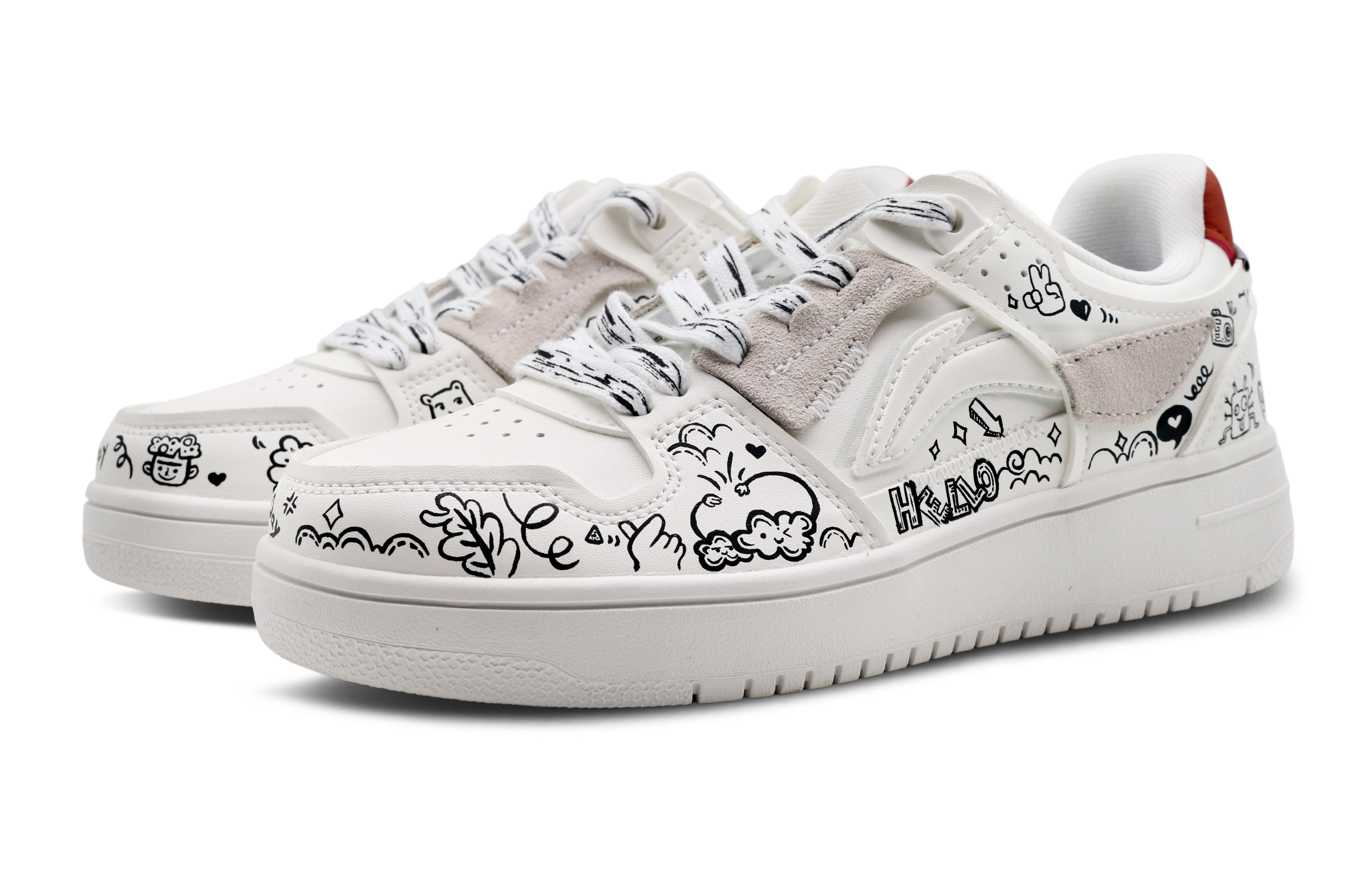 [Custom Shoes] Li-Ning Tianji 'Graffiti Monster Black White' 圖 3