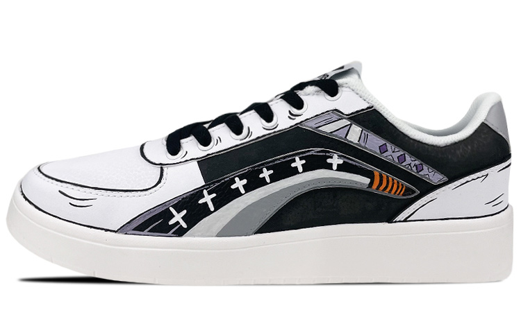 Buy [Kasut Custom] Li-Ning Tianji 'One Piece Trafalgar Law Putih Hitam' AGCP335-7(Team叁-男款李宁索隆黑)