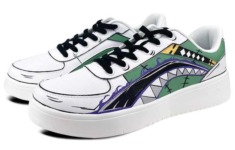 Lookbook [定制鞋款] 李宁天机‘海贼王索隆白绿’ AGCP335-7(Team叁-男款李宁索隆绿)