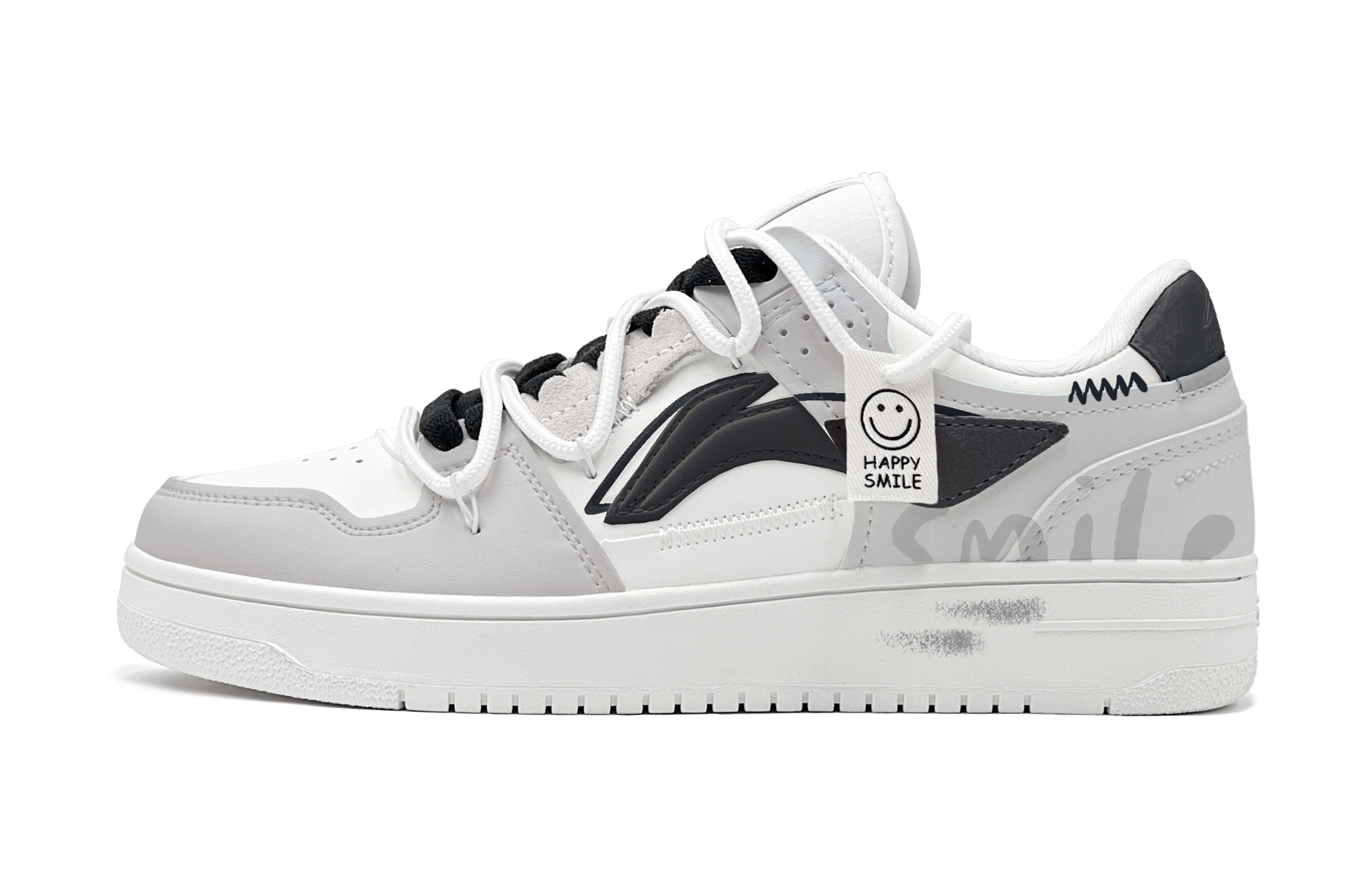 Buy [Sepatu Kustom] Li-Ning Tianji 'Senyum Hitam Putih Abu-Abu' AGCP299-5(Team-S天迹微笑灰S-BOX)