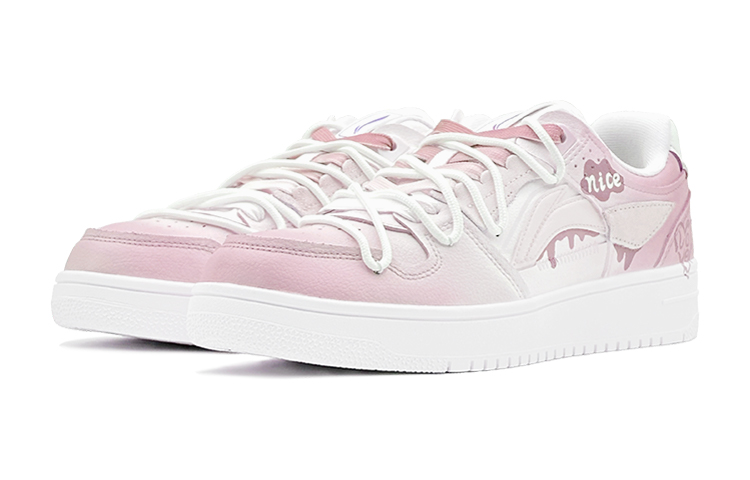 Lookbook [Zapatos Personalizados] Li-Ning Tianji 'Rosa Cariño-Blanco' AGCP299-5(Team88-粉色甜蜜爱心S-BOX)