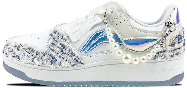 custom-shoes-li-ning-tianji-valentine-s-day-box-little-fragrance-patch-pearl-chain-ribbon-low-top-women-s-white-blue