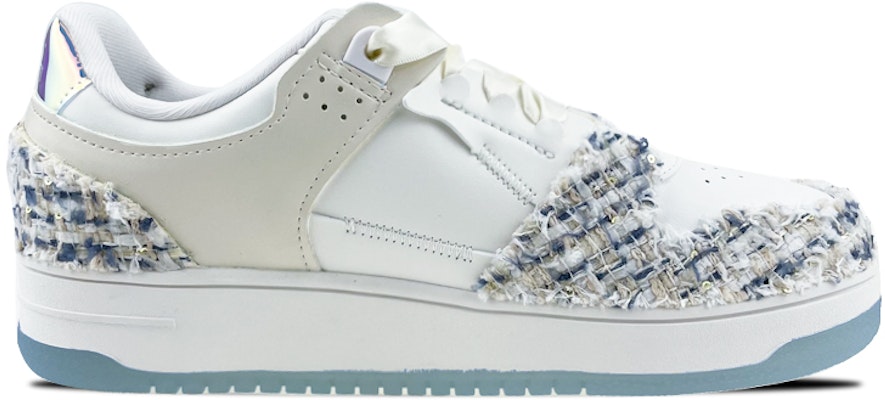 【定制球鞋】 LiNing李寧 天跡 是在玩鞋 情人節禮盒 小香風 貼布 珍珠鏈條 絲帶 情侶 低幫 帆布鞋 女款 白藍 Order 【定制球鞋】 LiNing李寧 天跡 是在玩鞋 情人節禮盒 小香風 貼布 珍珠鏈條 絲帶 情侶 低幫 帆布鞋 女款 白藍