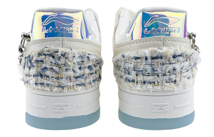 Purchase [Kasut Custom] Li-Ning Tianji 'Valentine' Wanita 'Putih Biru' Rantai Pearl & Reben AGCP362-8(Team叁-女款小香风S-BOX)