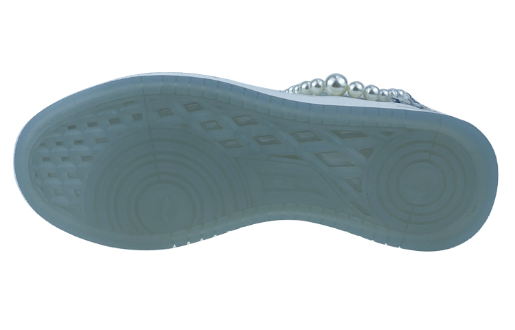 Details for [Kasut Custom] Li-Ning Tianji 'Valentine' Wanita 'Putih Biru' Rantai Pearl & Reben AGCP362-8(Team叁-女款小香风S-BOX)