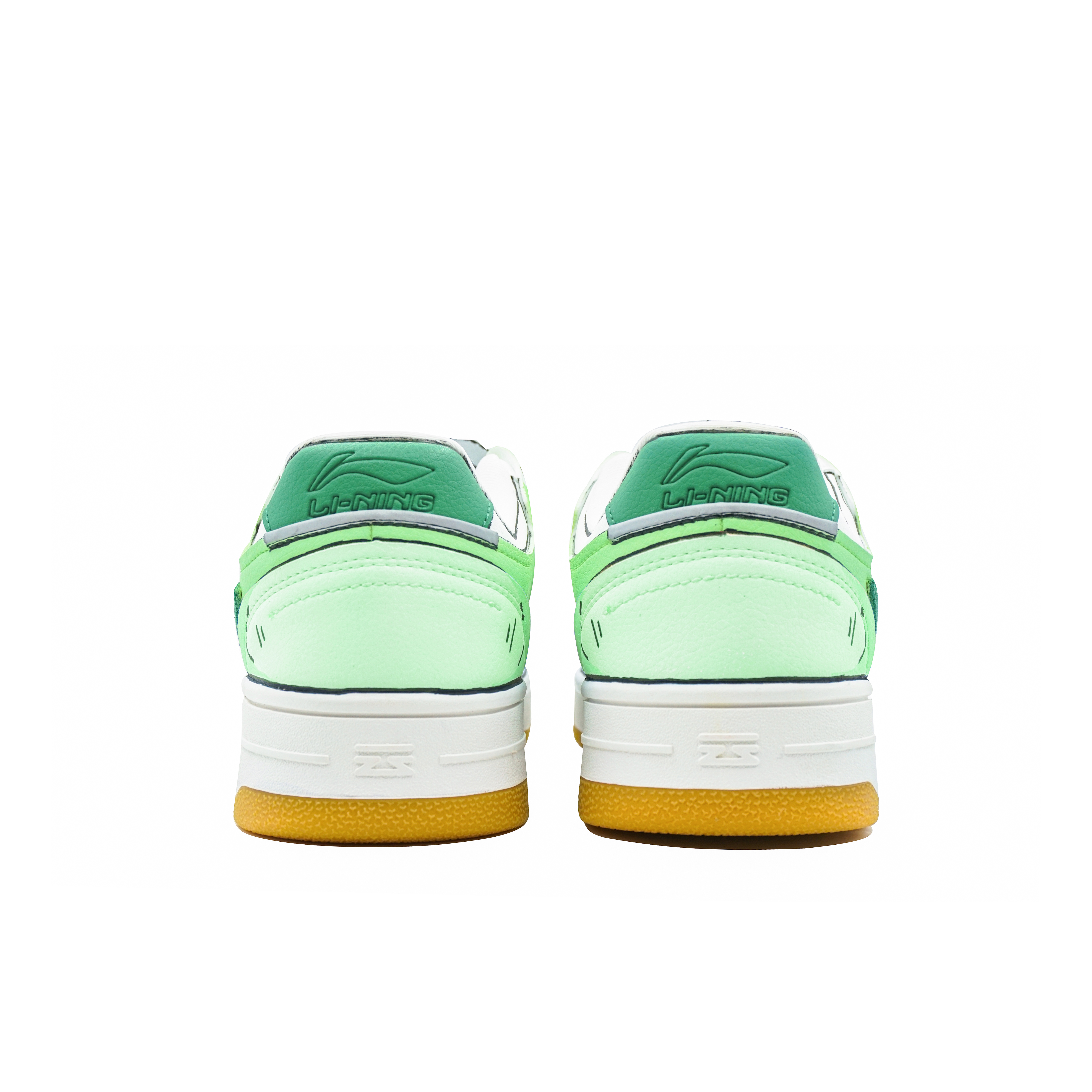 Shop [Chaussures Personnalisées] Li-Ning Tianji ''Blanc Vert Chaos'' AGCP299-6(Team陆-二次元白绿)