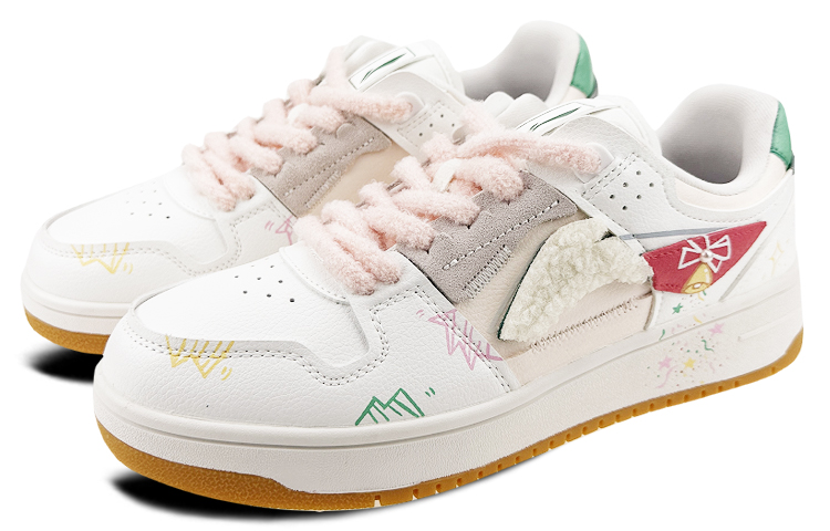 [Custom Shoes] Li-Ning Tianji 'White Green Christmas Graffiti' 圖 3