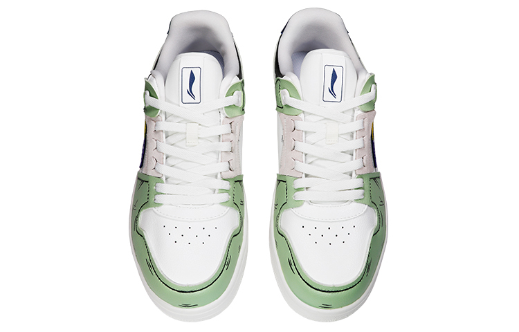 Shop 李寧 天機 緑白 「ワンピース ゾロ」カスタムシューズ AGCP299-10(Team-Three男款二次元绿白)