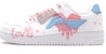 리닝 천기 로우 '핑크 화이트 블루' (커스텀 슈즈) AGCP299-5(TeamS-七夕男款爱心)