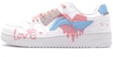 Buy 리닝 천기 로우 '핑크 화이트 블루' (커스텀 슈즈) AGCP299-5(TeamS-七夕男款爱心)