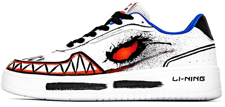 custom-shoes-li-ning-viper-serum-street-graffiti-splatter-white-blue