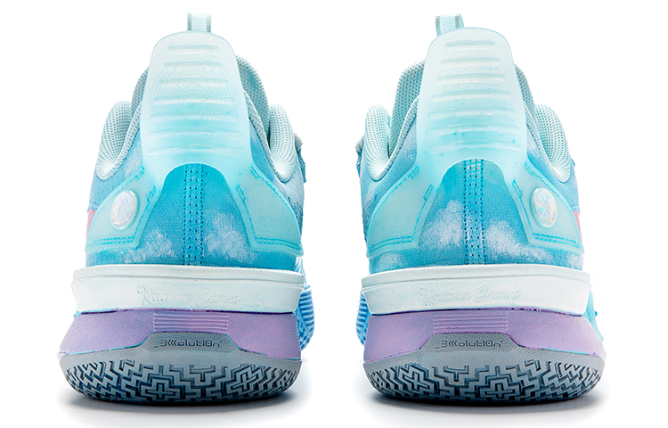 Purchase 【定制球鞋】LiNing李寧 全城10 野鶴製造 回彈減震籃球鞋 珍珠白 棉花糖 中國風 藍天白雲 漸變 手繪 男款 藍粉