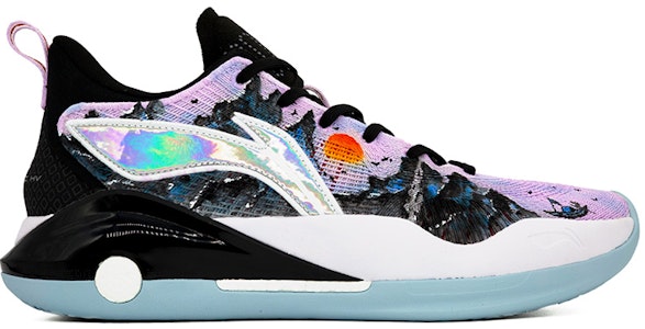 【定制球鞋】 LiNing李寧 驭帥 15 V2 櫻花 山海 古風 國畫 鴛鴦 低幫 實戰籃球鞋 男款 藍粉紫 Lookbook 【定制球鞋】 LiNing李寧 驭帥 15 V2 櫻花 山海 古風 國畫 鴛鴦 低幫 實戰籃球鞋 男款 藍粉紫