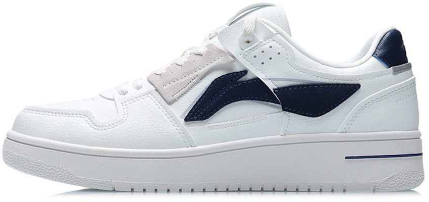 【定制球鞋】 LiNing李寧 天跡 皮革 中國風定制 國潮無序 水墨 防滑耐磨平衡輕便 低幫 板鞋 男款 灰藍 Sizing 【定制球鞋】 LiNing李寧 天跡 皮革 中國風定制 國潮無序 水墨 防滑耐磨平衡輕便 低幫 板鞋 男款 灰藍