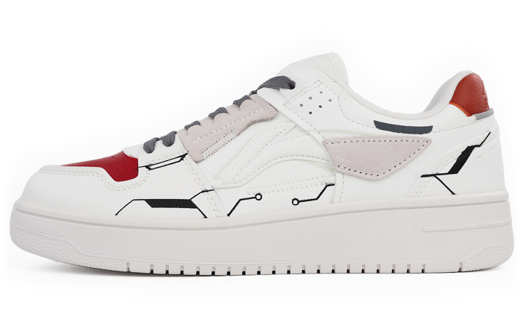 Buy 리닝 웨이드 심플 메카 레트로 화이트-레드 (커스텀) AGCP299-5(TeamTen-男款机甲李宁白红)