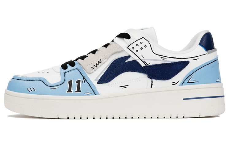 Buy [Sepatu Custom] Li-Ning Way of Wade 'Tianji Blood - Biru Hitam' AGCP299-10(TeamThree-男款二次元蓝黑)