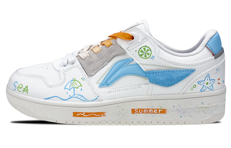 Buy [Kasut Custom] Li-Ning Way of Wade 'Grafiti Hari Kekasih Pokok Palm Pantai' AGCP299-5(Team叁-男款夏日沙滩S-BOX)