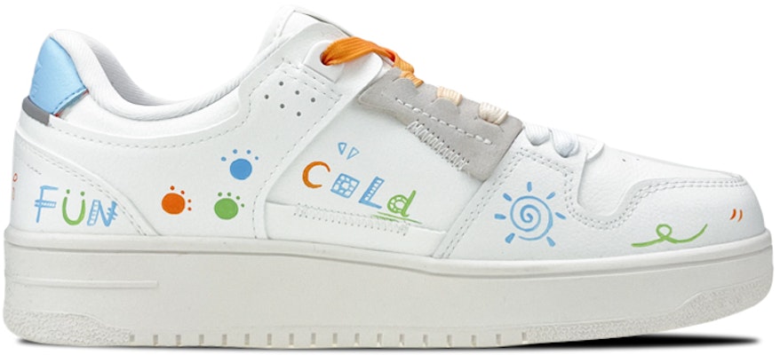 【定制球鞋】 LiNing李寧 天跡 是在玩鞋 情人節禮盒 塗鴉 夏日 沙灘椰樹 可愛 情侶 低幫 板鞋 男款 白橙 Order 【定制球鞋】 LiNing李寧 天跡 是在玩鞋 情人節禮盒 塗鴉 夏日 沙灘椰樹 可愛 情侶 低幫 板鞋 男款 白橙