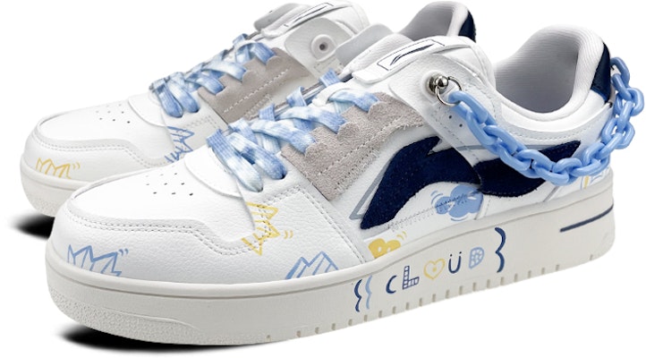 李寧 WoW バレンタイン藍鎖落書き花束 (Rīningu WoW Barentain Ai-sa Rakugaki Hanataba) AGCP299-10(Team叁-男款蓝色链条S-BOX) Lookbook 李寧 WoW バレンタイン藍鎖落書き花束 (Rīningu WoW Barentain Ai-sa Rakugaki Hanataba) AGCP299-10(Team叁-男款蓝色链条S-BOX)