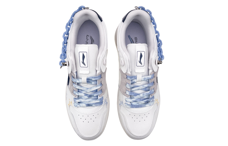 Shop [定制鞋款] 李宁 韦德之道 '情人节蓝链涂鸦花束' AGCP299-10(Team叁-男款蓝色链条S-BOX)