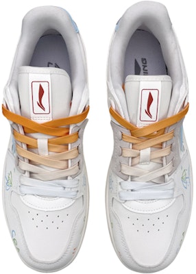 【定制球鞋】 LiNing李寧 天跡 是在玩鞋 情人節禮盒 塗鴉 夏日 沙灘椰樹 可愛 情侶 低幫 板鞋 男款 白橙 Shop 【定制球鞋】 LiNing李寧 天跡 是在玩鞋 情人節禮盒 塗鴉 夏日 沙灘椰樹 可愛 情侶 低幫 板鞋 男款 白橙