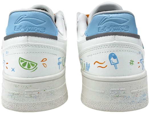 【定制球鞋】 LiNing李寧 天跡 是在玩鞋 情人節禮盒 塗鴉 夏日 沙灘椰樹 可愛 情侶 低幫 板鞋 男款 白橙 Purchase 【定制球鞋】 LiNing李寧 天跡 是在玩鞋 情人節禮盒 塗鴉 夏日 沙灘椰樹 可愛 情侶 低幫 板鞋 男款 白橙
