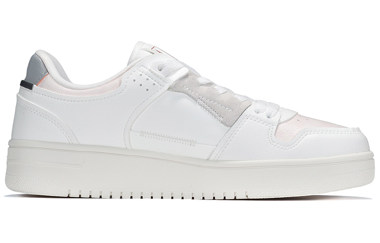 Order 【定制球鞋】 LiNing李寧 天跡 二次元線條 潮流元素皮貼 低幫 板鞋 男款 白粉