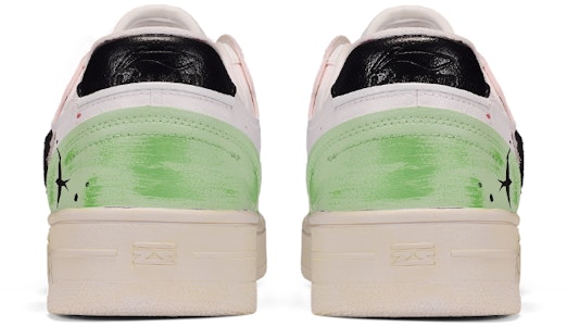 【定制球鞋】 李寧 天跡 初春 綠色燕子 低幫 板鞋 男款 白綠黑 Shop 【定制球鞋】 李寧 天跡 初春 綠色燕子 低幫 板鞋 男款 白綠黑