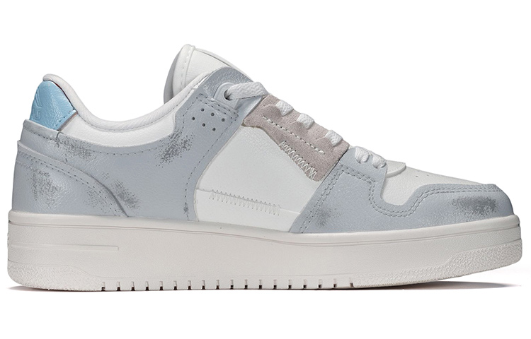 Order 【定制球鞋】 LiNing李寧 天跡 做舊未來風 低幫 板鞋 男款 灰藍