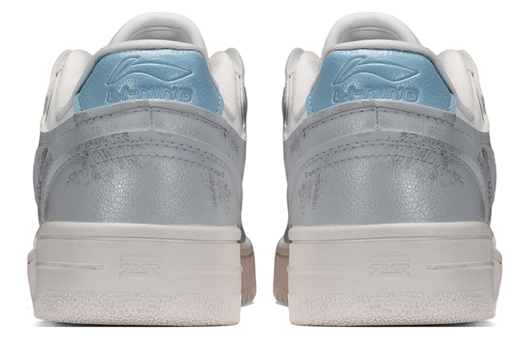 Shop 【定制球鞋】 LiNing李寧 天跡 做舊未來風 低幫 板鞋 男款 灰藍