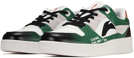 【定制球鞋】 LiNing李寧 天跡 字母 漸變 低幫 板鞋 男款 黑綠 Lookbook 【定制球鞋】 LiNing李寧 天跡 字母 漸變 低幫 板鞋 男款 黑綠