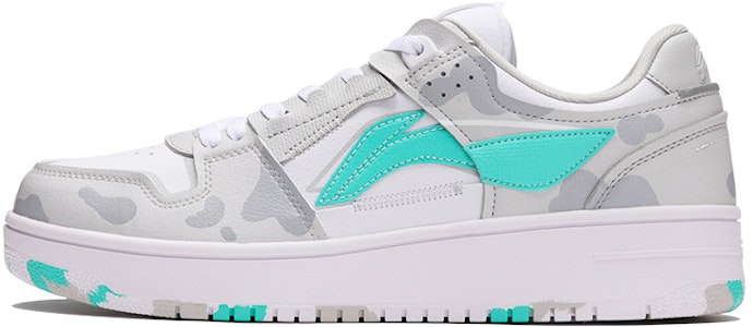 【定制球鞋】 LiNing李寧 天跡 迷彩 復古 休閒 低幫 板鞋 男款 灰綠 Buy 【定制球鞋】 LiNing李寧 天跡 迷彩 復古 休閒 低幫 板鞋 男款 灰綠