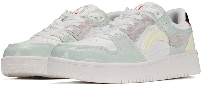 【定制球鞋】 LiNing李寧 天跡 奶油拼色 低帮 板鞋 男款 黃綠 Lookbook 【定制球鞋】 LiNing李寧 天跡 奶油拼色 低帮 板鞋 男款 黃綠