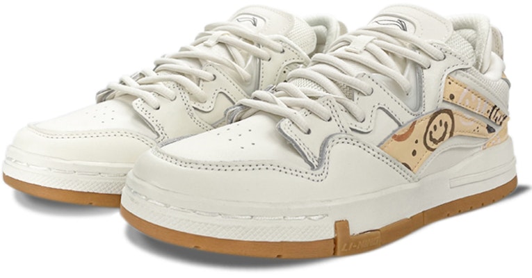 리닝 웨이드 로우 '화이트 브라운' 스마일 핸드페인팅 (Li-Ning Wade Low '화이트 브라운' 스마일 핸드페인팅) AETR005-1(TeamTwo-男款喷绘手绘笑脸白棕) Lookbook 리닝 웨이드 로우 '화이트 브라운' 스마일 핸드페인팅 (Li-Ning Wade Low '화이트 브라운' 스마일 핸드페인팅) AETR005-1(TeamTwo-男款喷绘手绘笑脸白棕)