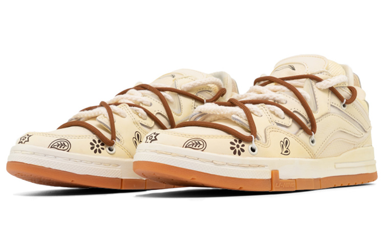 Lookbook 李寧 WoW Pro 解構カシュー花 OG (Oxidized Vintage implied) AETR005-1(Teamfour-男款腰果米黄色)