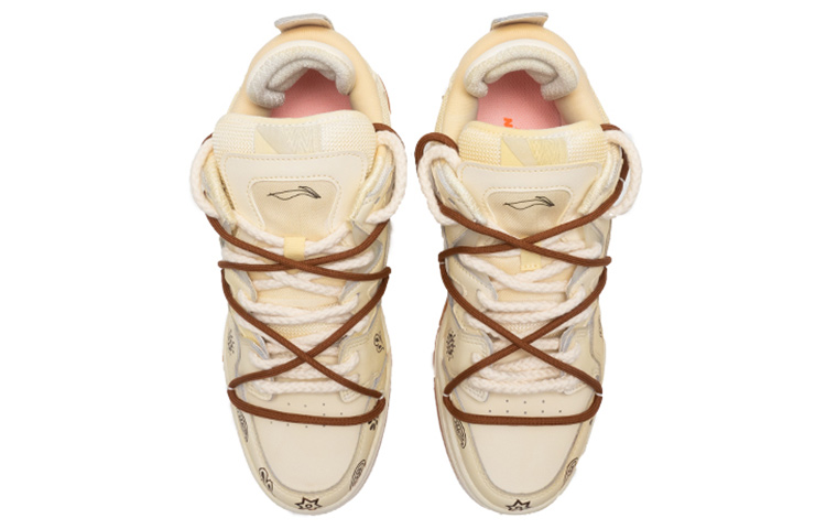 Shop 李寧 WoW Pro 解構カシュー花 OG (Oxidized Vintage implied) AETR005-1(Teamfour-男款腰果米黄色)