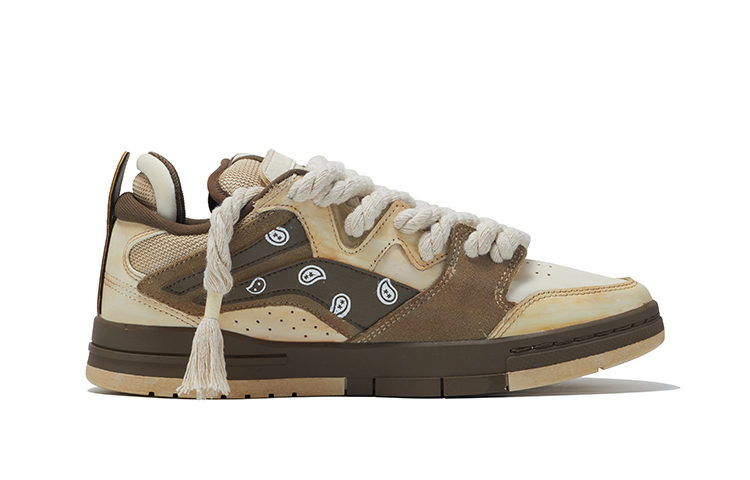 Order [定制鞋款] 李宁 威武 低帮 '卡其白-佩斯利' AECS059-2(Team11-腰果花白男款S-BOX)