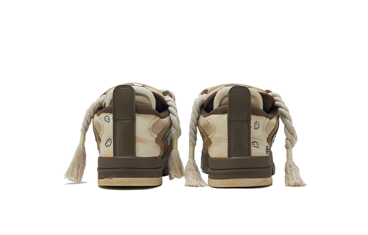 Lookbook [定制鞋款] 李宁 威武 低帮 '卡其白-佩斯利' AECS059-2(Team11-腰果花白男款S-BOX)