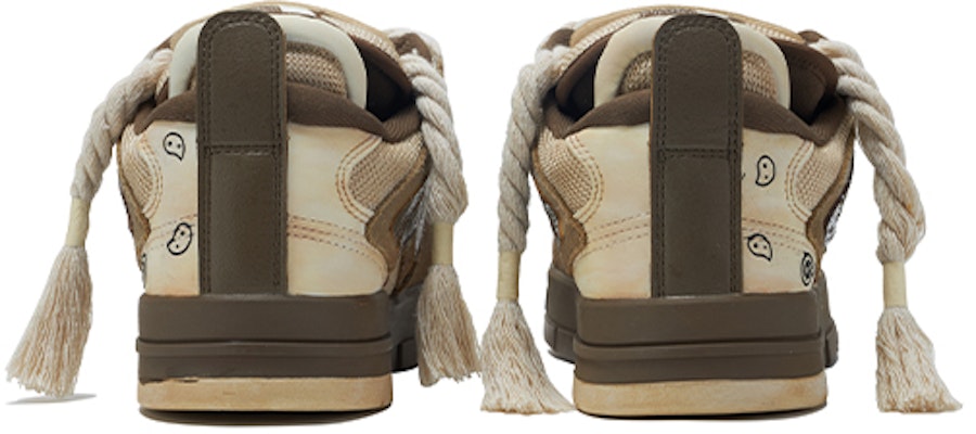 【定製球鞋】 LiNing李寧 惟吾 腰果花白 手繪噴繪貼布 特殊鞋盒 低幫 板鞋 男款 卡其白棕 Lookbook 【定製球鞋】 LiNing李寧 惟吾 腰果花白 手繪噴繪貼布 特殊鞋盒 低幫 板鞋 男款 卡其白棕