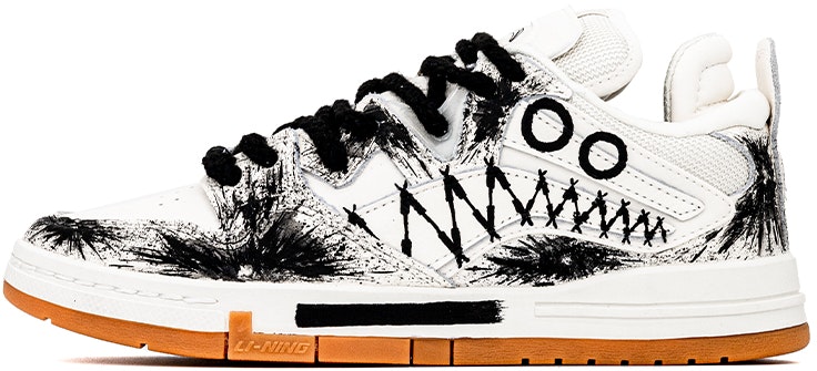 custom-shoes-li-ning-weiwu-pro-robot-street-graffiti-asymmetric-black-white