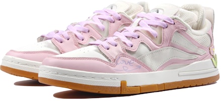 【訂製球鞋】 LiNing李寧 惟吾 pro 噴繪 鬱金香 夏季清新 簡約百搭 防滑輕便 低筒 板鞋 男款 白粉 Lookbook 【訂製球鞋】 LiNing李寧 惟吾 pro 噴繪 鬱金香 夏季清新 簡約百搭 防滑輕便 低筒 板鞋 男款 白粉