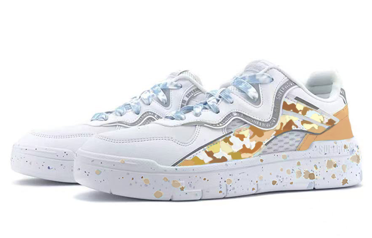 Lookbook [Custom Shoes] Li-Ning WeiWu SPWW Lite 'Camo Grafiti Jingga Kuning' AGCR037-1(TeamK-果冻橙)