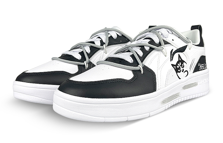 Lookbook [Zapatillas Personalizadas] Li-Ning x 定制球鞋 'Erha Blanco-Negro' AGCT147-5(Team叁-男款二哈解构BOX)