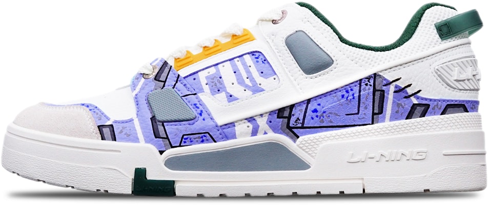 【定製球鞋】李寧 戰損高達塗裝 機械風 賽博朋克手繪噴繪 低幫 板鞋 男款 紫白灰 Buy 【定製球鞋】李寧 戰損高達塗裝 機械風 賽博朋克手繪噴繪 低幫 板鞋 男款 紫白灰