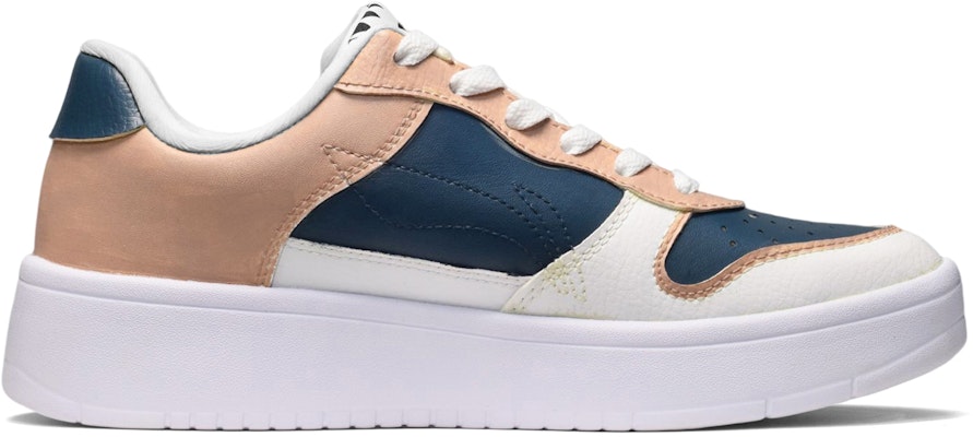 【訂製球鞋】LiNing李寧 卡斯製造 復古撞色 藍色小花 低筒 板鞋 男款 粉藍橙 Order 【訂製球鞋】LiNing李寧 卡斯製造 復古撞色 藍色小花 低筒 板鞋 男款 粉藍橙