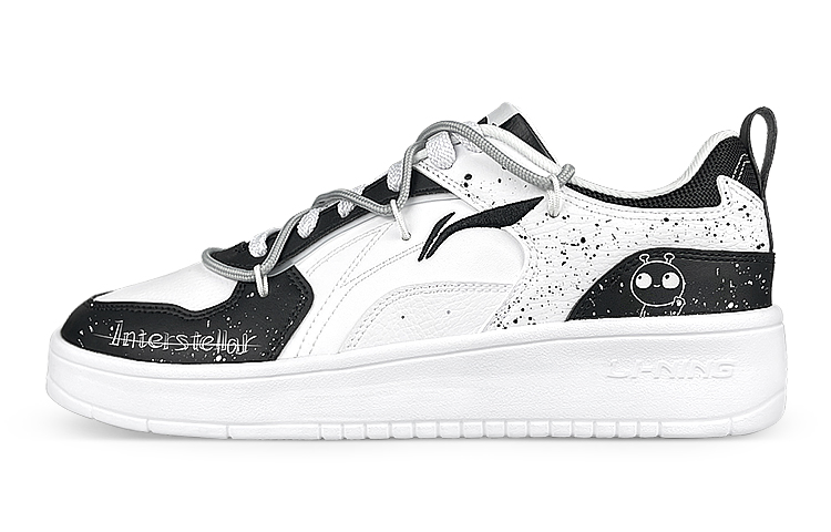 Buy [Zapatillas Personalizadas] Li-Ning x SHTY 'Blanco Negro Pinceladas' AGCT147-5(Team叁-男款外星人解构)