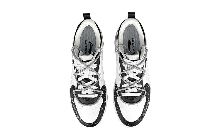 Shop [Zapatillas Personalizadas] Li-Ning x SHTY 'Blanco Negro Pinceladas' AGCT147-5(Team叁-男款外星人解构)