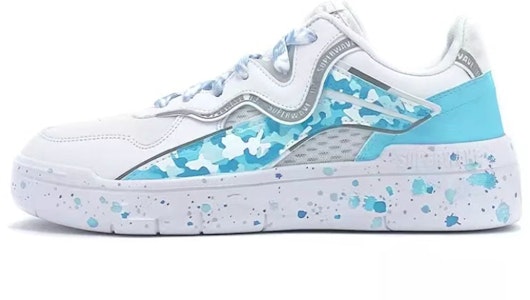 【定制球鞋】LiNing李寧 惟吾 SPWW Lite 迷彩塗鴉 潑墨 休閒 低幫 板鞋 男女同款 淺藍 Buy 【定制球鞋】LiNing李寧 惟吾 SPWW Lite 迷彩塗鴉 潑墨 休閒 低幫 板鞋 男女同款 淺藍